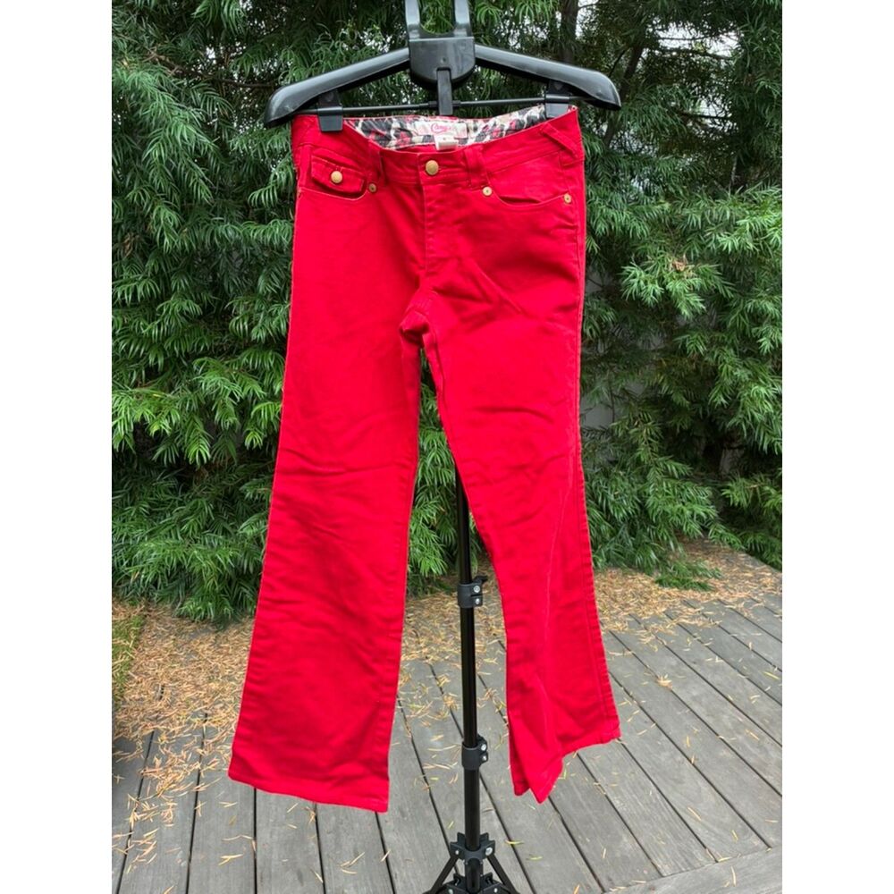 Y2K Candies Red Denim  Boot cut Vintage Jeans